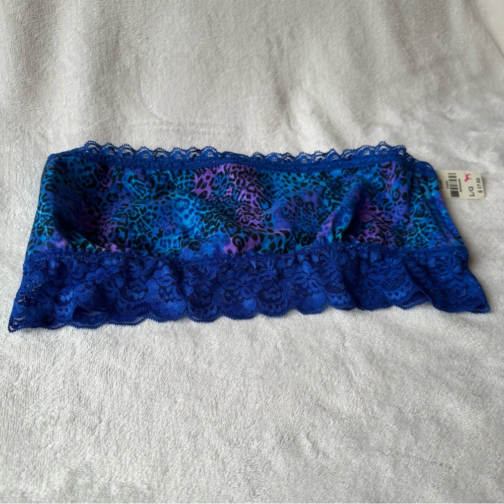 VS Pink Blue and Purple Lace Bandeau